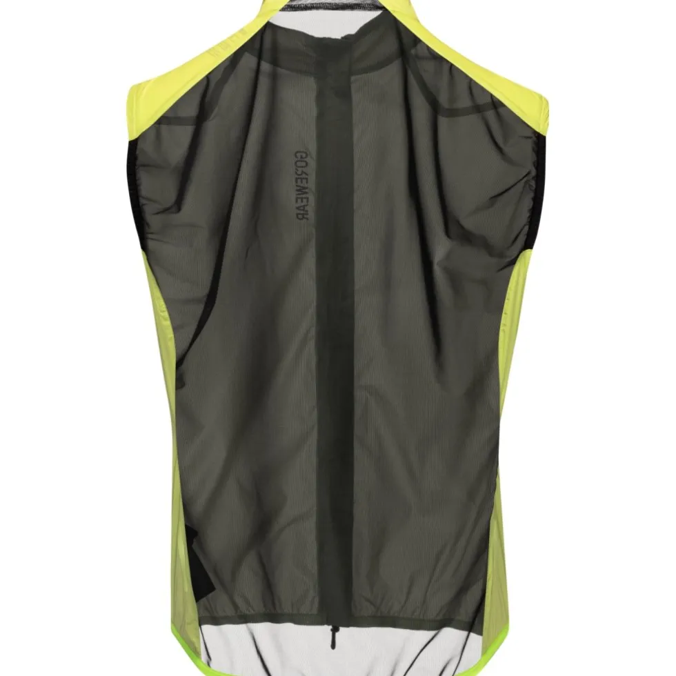GOREWEAR Distance Windbreaker Vest Heren - lime yellow CB00