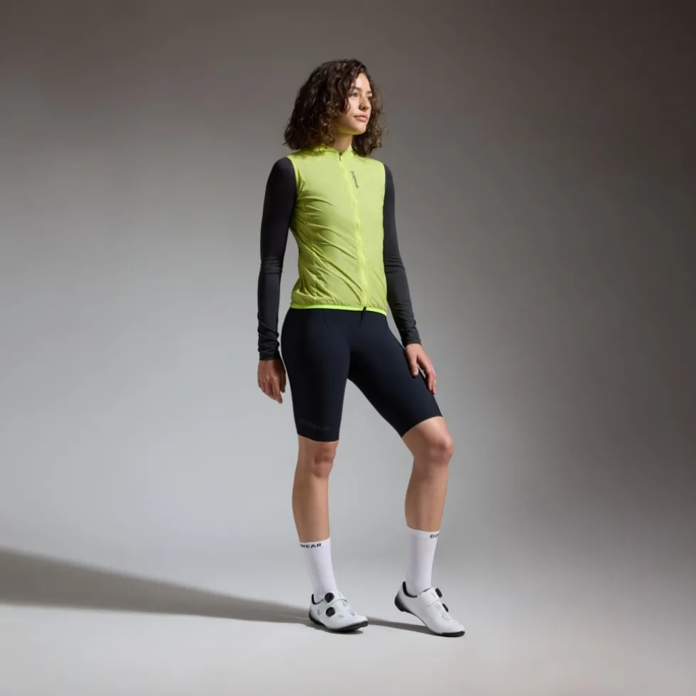 GOREWEAR Distance Windbreaker Vest Dames - lime yellow CB00
