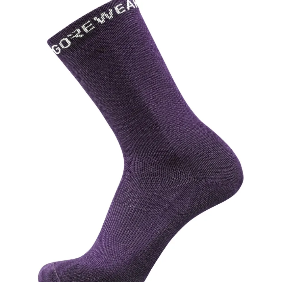 GOREWEAR Essential Merino Sokken Middellang - purple indigo DE00
