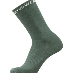 Sokken|Sokken < GOREWEAR Essential Merino Sokken Middellang - slate green DH00
