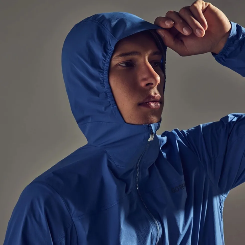 GOREWEAR FERNFLOW Windbreaker met Capuchon Heren - cargo blue CA00