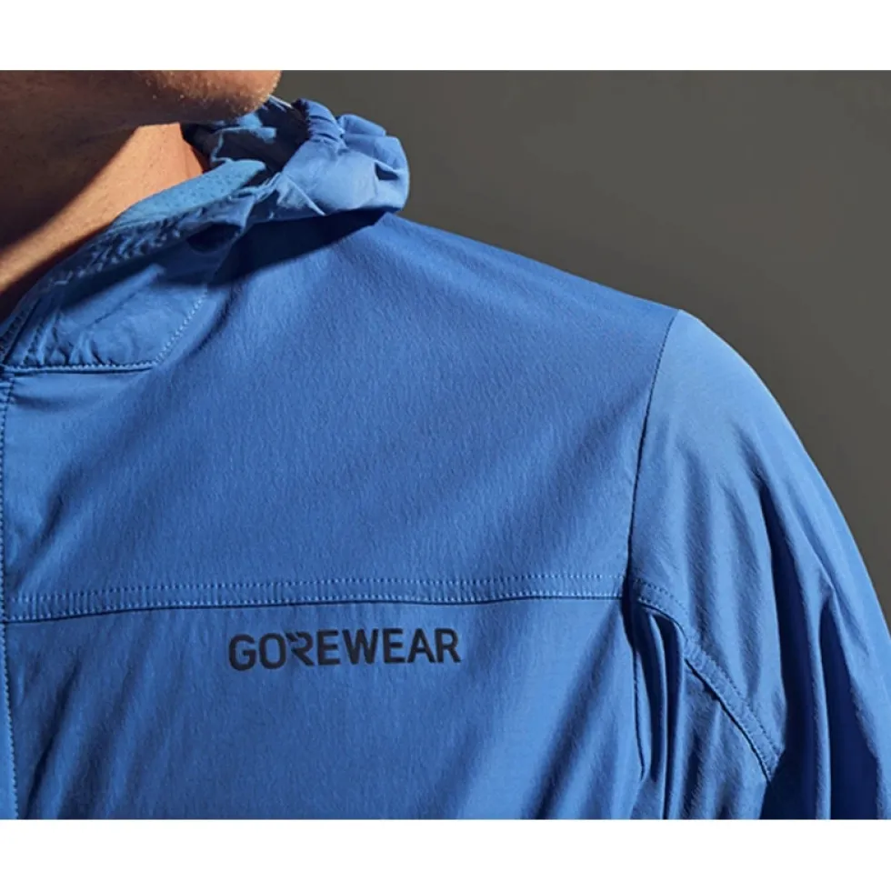 GOREWEAR FERNFLOW Windbreaker met Capuchon Heren - cargo blue CA00