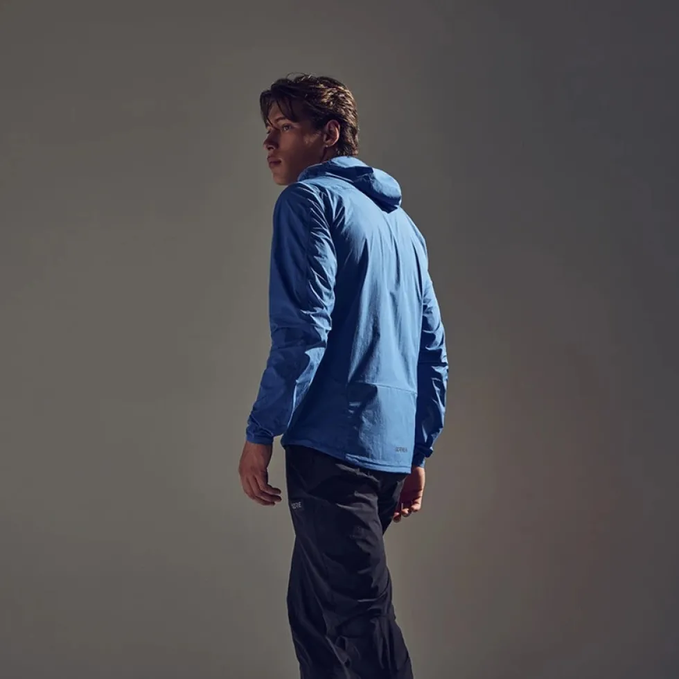 GOREWEAR FERNFLOW Windbreaker met Capuchon Heren - cargo blue CA00