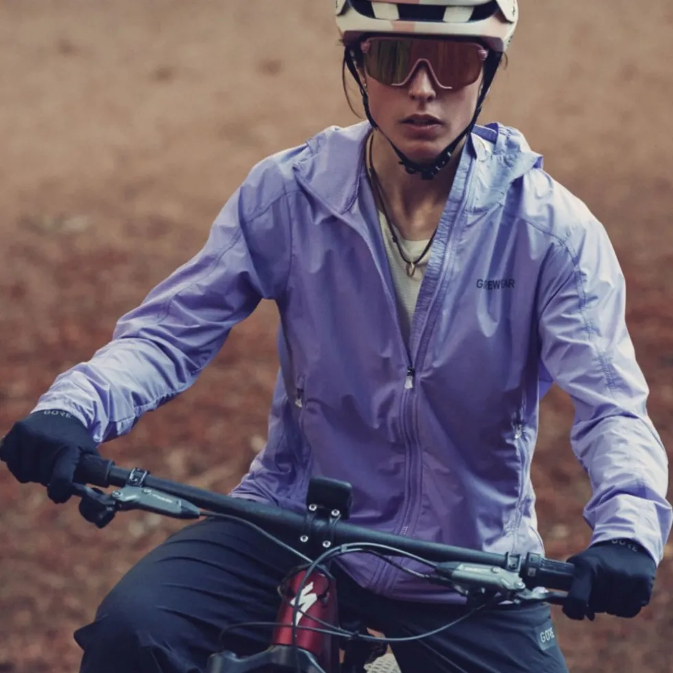 GOREWEAR FERNFLOW Windbreaker met Capuchon Dames - amethyst grey DF00
