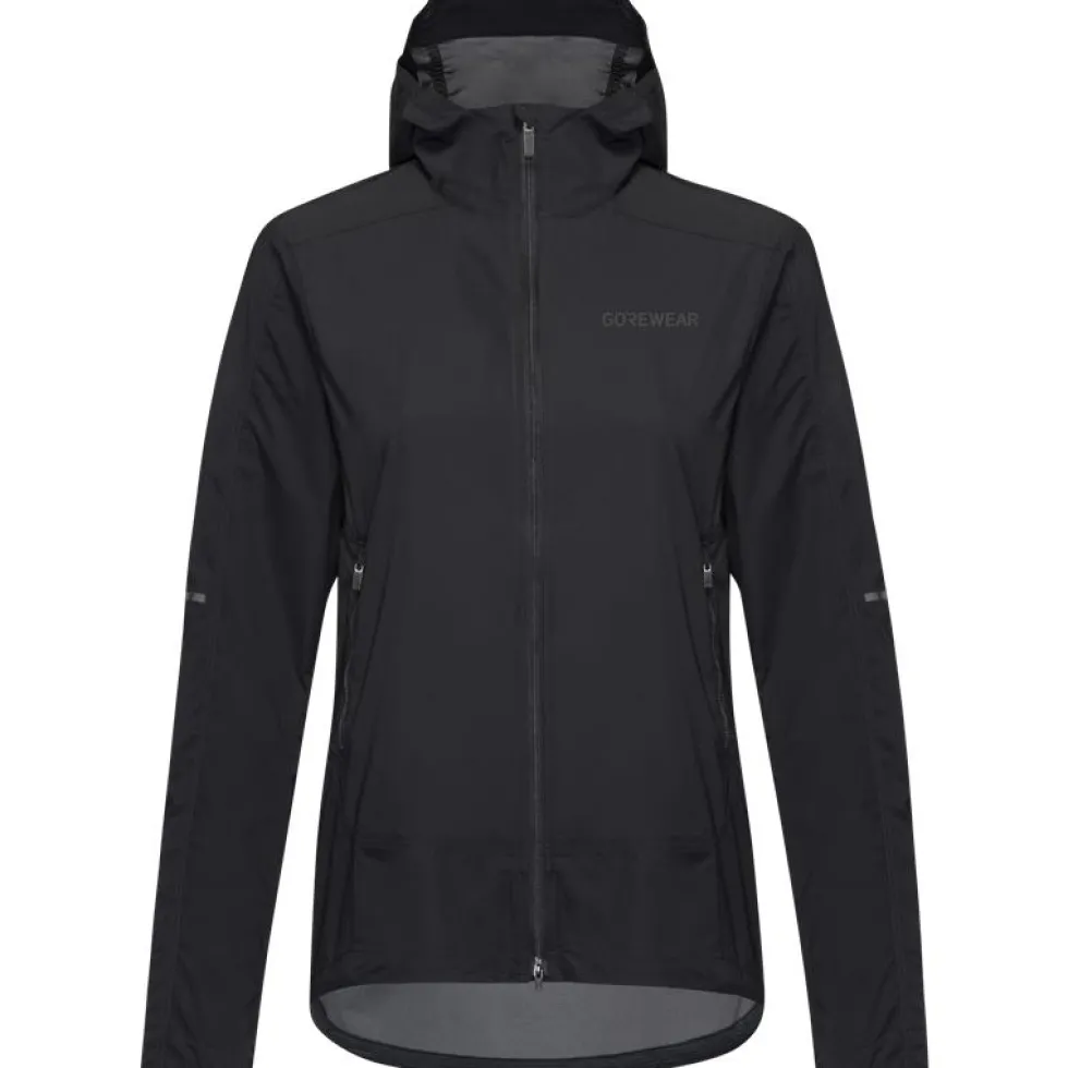 GOREWEAR FERNFLOW Windbreaker met Capuchon Dames - zwart 9900