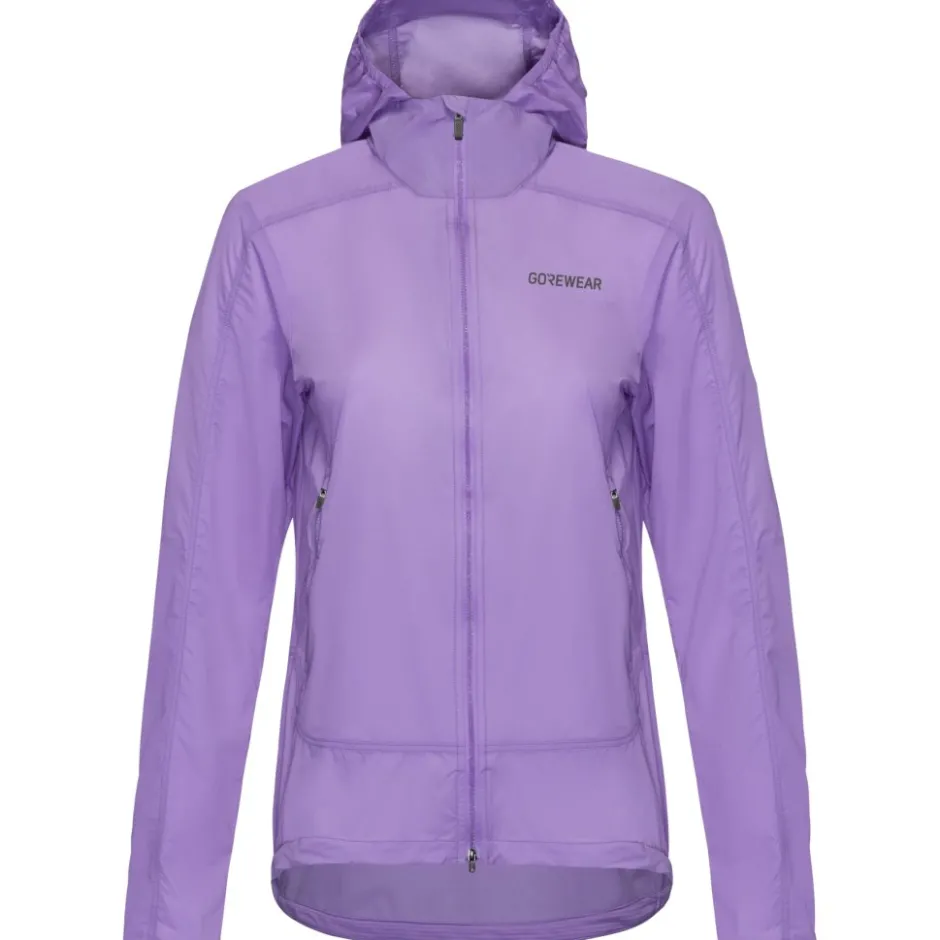 Windjacks < GOREWEAR FERNFOW Windbreaker met Capuchon Dames - scrub purpe BX00