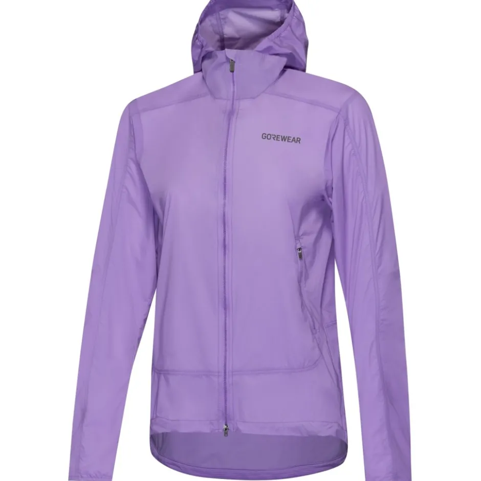 Windjacks < GOREWEAR FERNFOW Windbreaker met Capuchon Dames - scrub purpe BX00