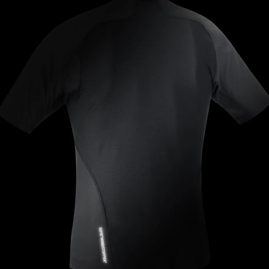 Baselayers|Ondergoed < GOREWEAR GORE® WINDTOPPER® Bae ayer hirt Heren - zwart 9900
