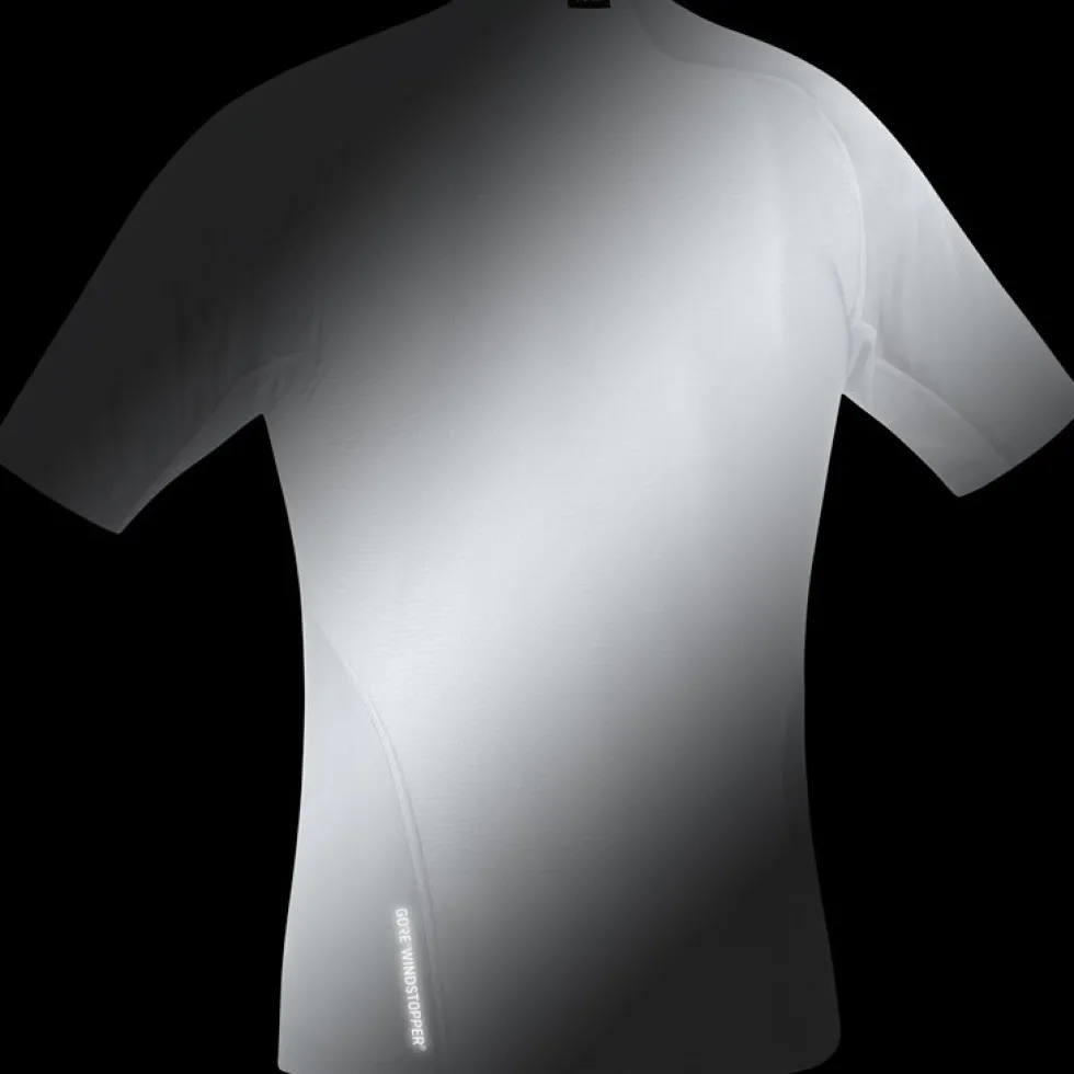 GOREWEAR GORE® WINDSTOPPER® Base Layer Shirt Heren - light grey/white 9201