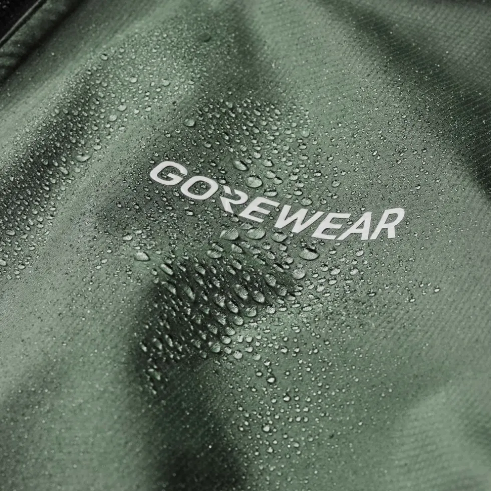 GOREWEAR Lupra 2.0 GORE-TEX Logo Jas met capuchon Heren - slate green / white DH01