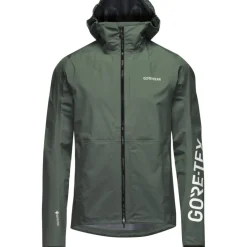 GOREWEAR Lupra 2.0 GORE-TEX Logo Jas met capuchon Heren - slate green / white DH01
