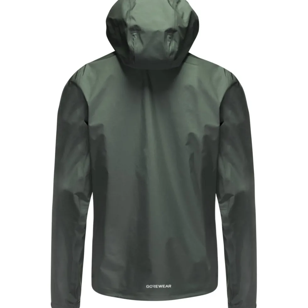 GOREWEAR Lupra 2.0 GORE-TEX Logo Jas met capuchon Heren - slate green / white DH01
