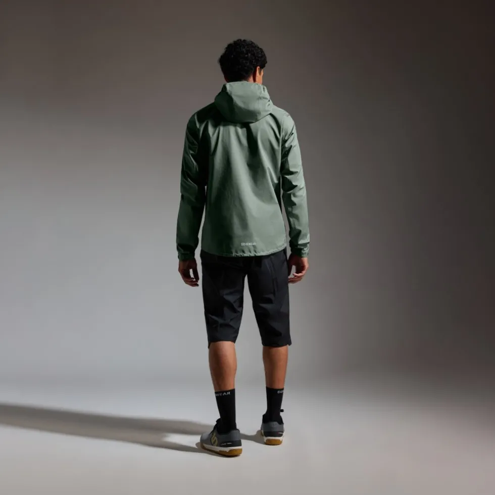 GOREWEAR Lupra 2.0 GORE-TEX Logo Jas met capuchon Heren - slate green / white DH01