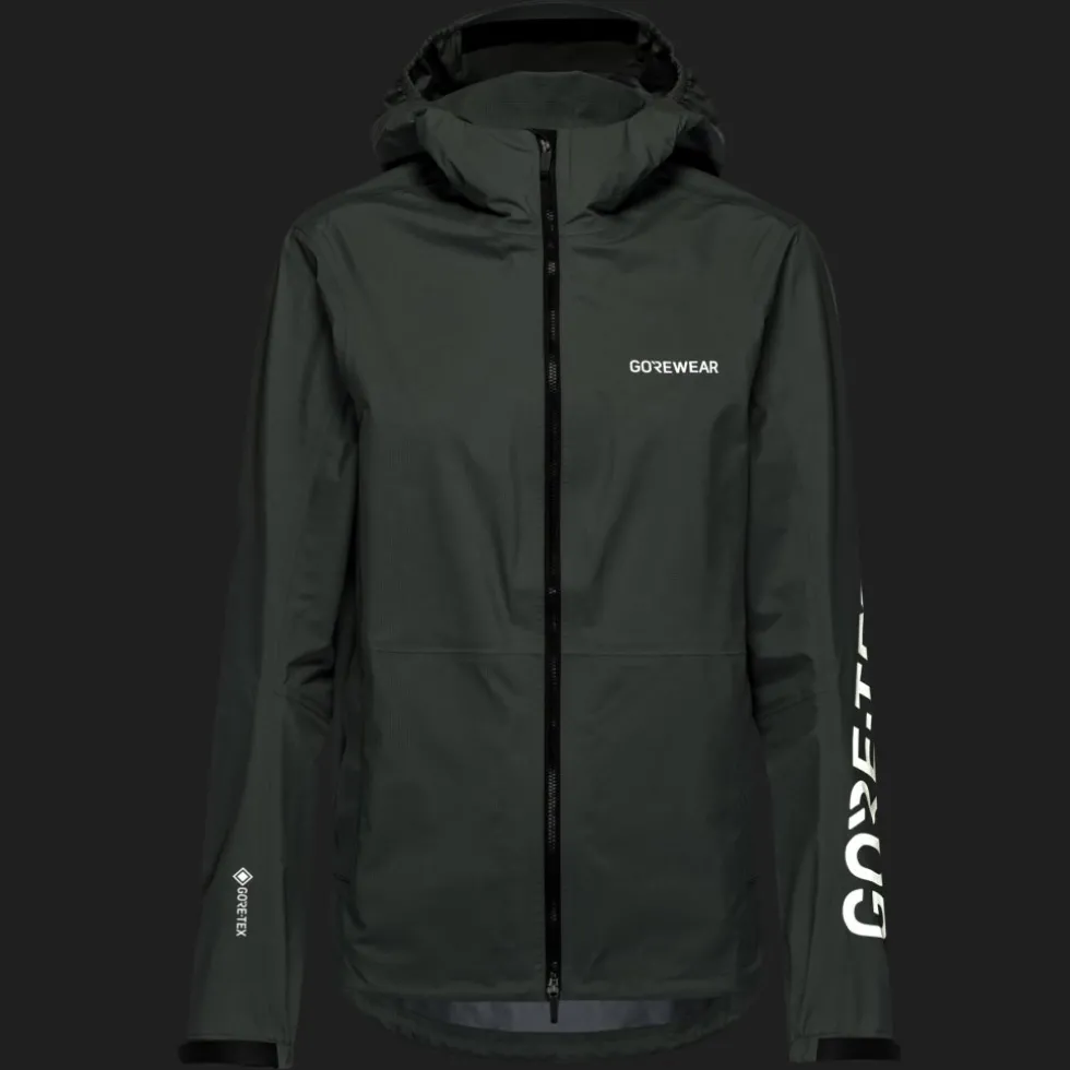 GOREWEAR Lupra 2.0 GORE-TEX Logo Jas Vrouwen - slate green / spring green DHDJ