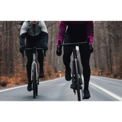 Winterbroeken < GOREWEAR Progress Thermo Fietsbroek Dames - black/neon yellow 9908