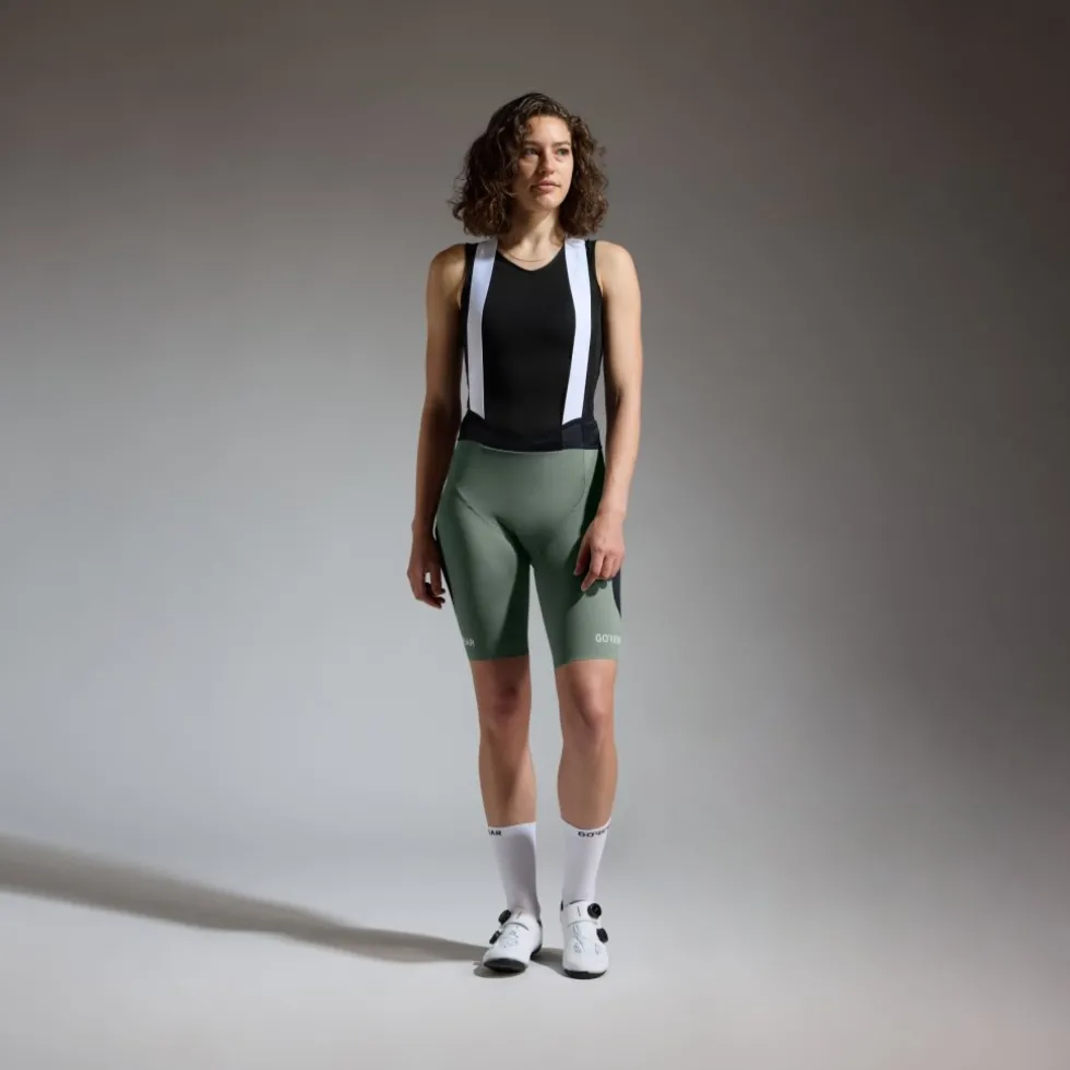 GOREWEAR Spinshift Cargo Fietsshort+ met Bretels Dames - slate green DH00