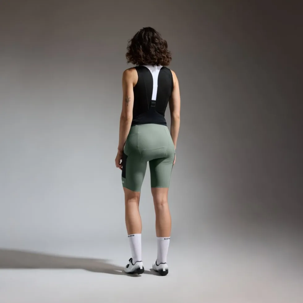 GOREWEAR Spinshift Cargo Fietsshort+ met Bretels Dames - slate green DH00