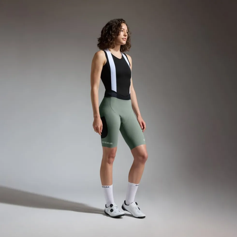 GOREWEAR Spinshift Cargo Fietsshort+ met Bretels Dames - slate green DH00