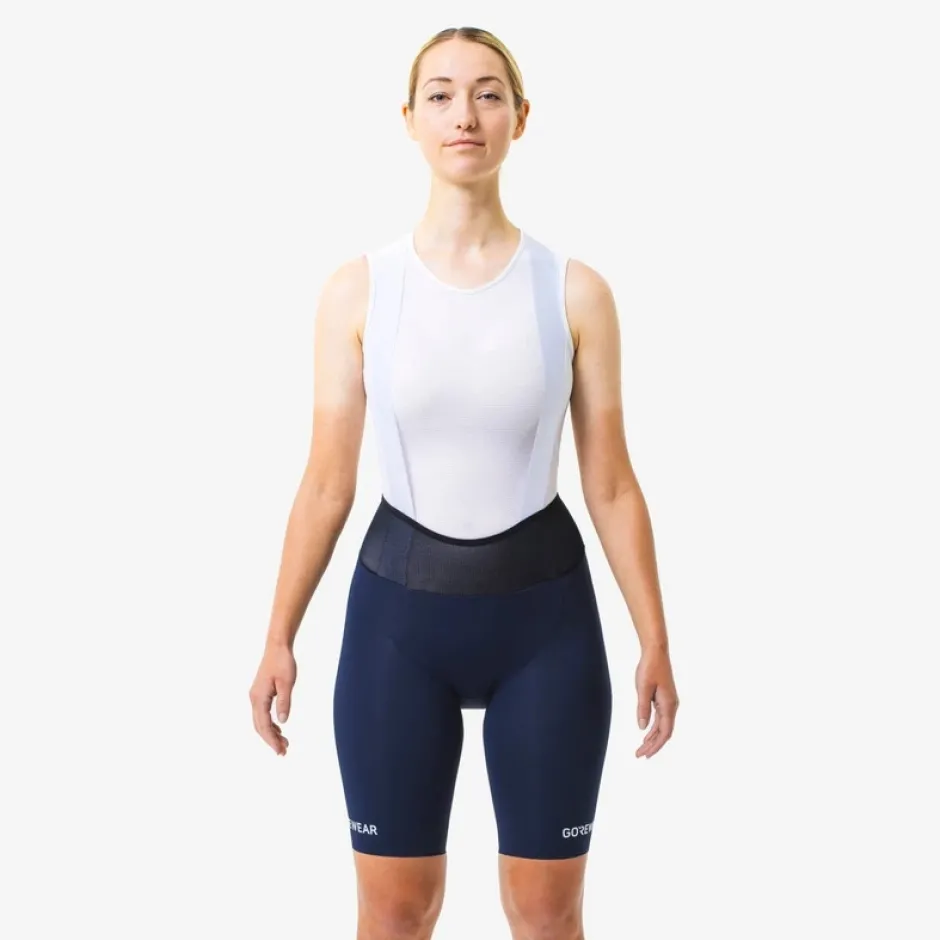 Bib Shorts|Wielrenbroeken < GOREWEAR Spinshift Fietsshort+ met Bretels Dames - zwart 9900