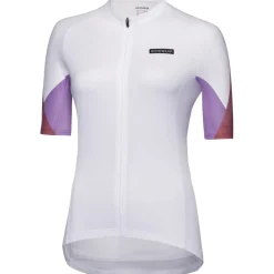 GOREWEAR Spirit Triangles Fietsshirt met Korte Mouwen Dames - white/lab red 01DC