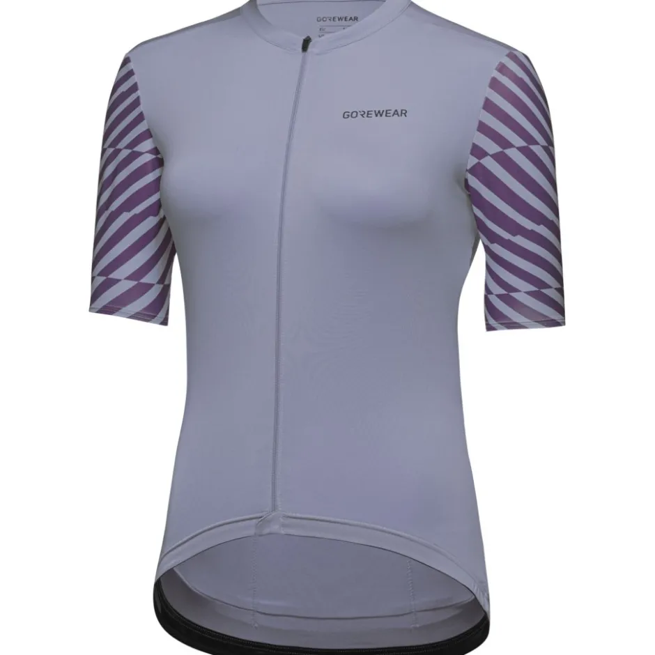 Wielershirts < GOREWEAR wiftride Optica Daefiethirt et korte ouwen - aethyt grey / purpe indigo DFDE