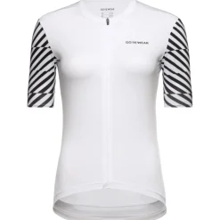 GOREWEAR Swiftride Optical Fietsshirt met Korte Mouwen Dames - white/black 0199