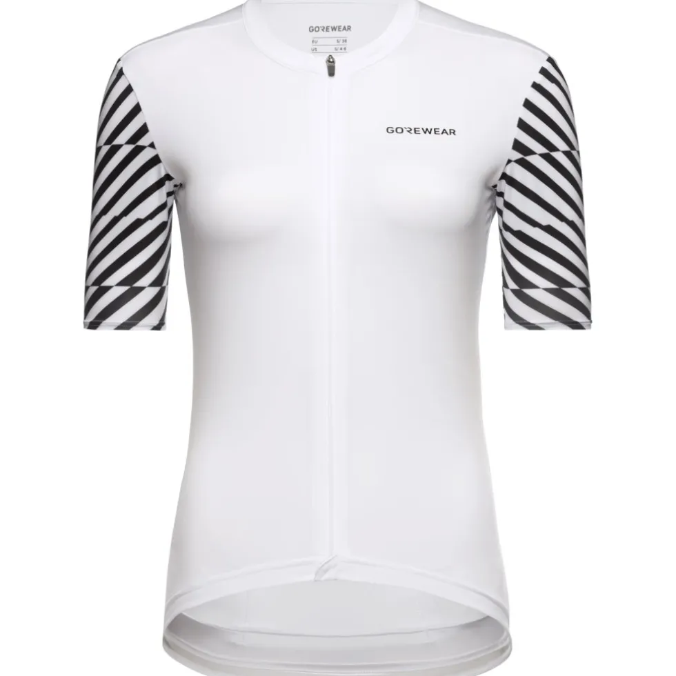 GOREWEAR Swiftride Optical Fietsshirt met Korte Mouwen Dames - white/black 0199