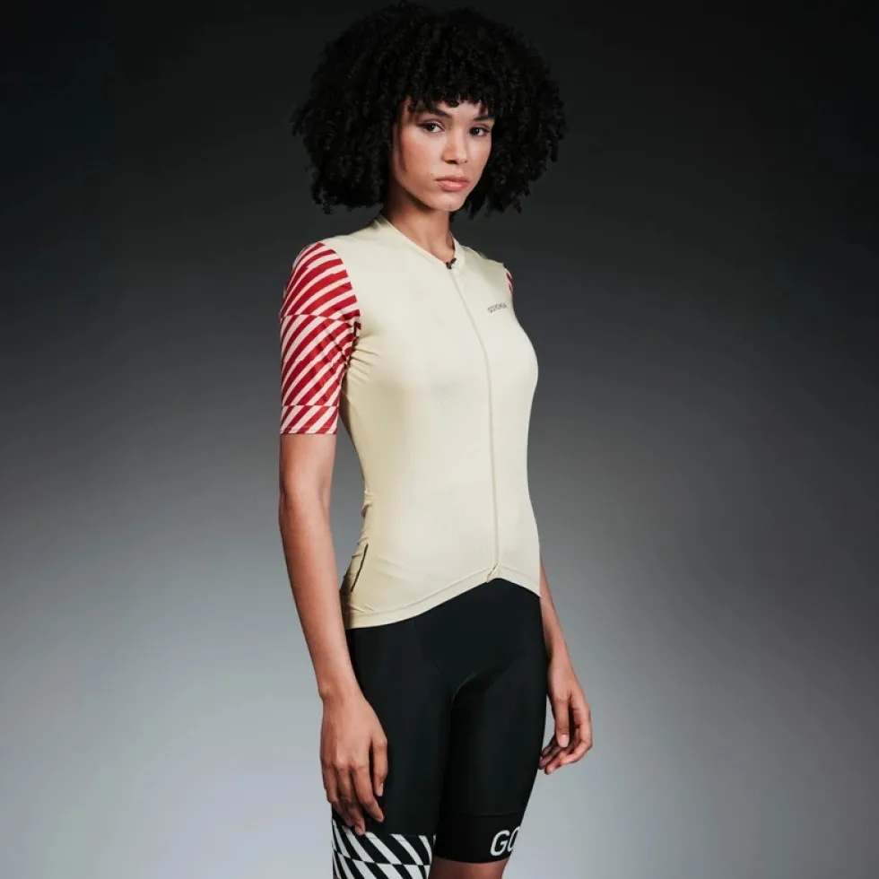 GOREWEAR Swiftride Optical Fietsshirt met Korte Mouwen Dames - zwart/wit 9901