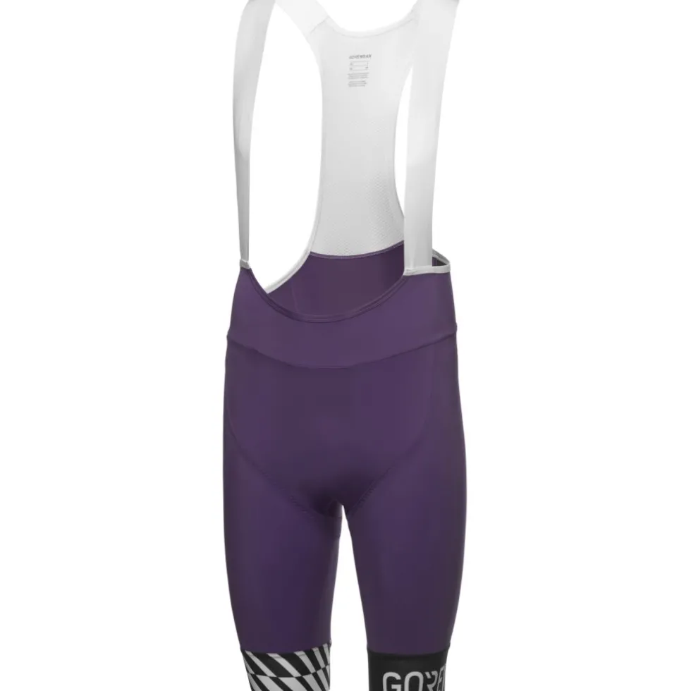 GOREWEAR Swiftride Optical Fietsshort met bretels voor heren - purple indigo DE00