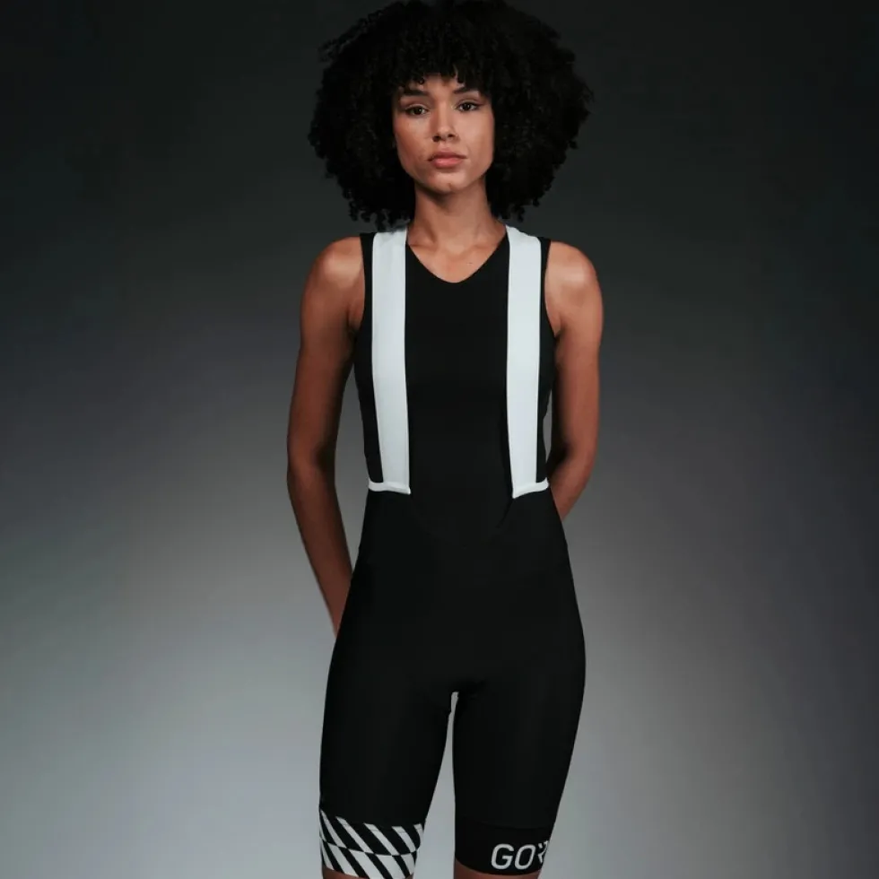 GOREWEAR Swiftride Optical Fietsshort met bretels Dames - zwart 9900