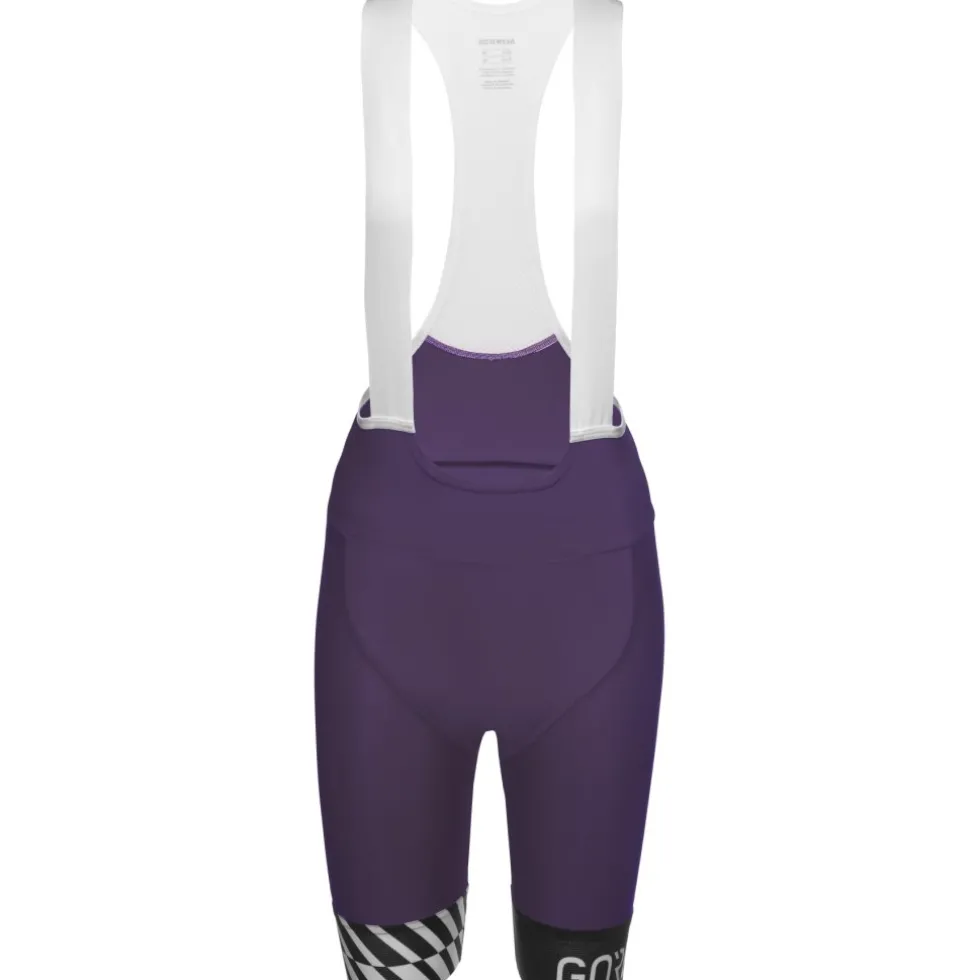 GOREWEAR Swiftride Optical Fietsshort met bretels Dames - purple indigo DE00