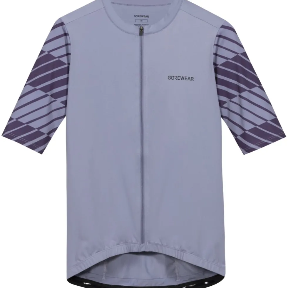 GOREWEAR Swiftride Optical Korte mouw shirt heren - amethyst grey / purple indigo DFDE