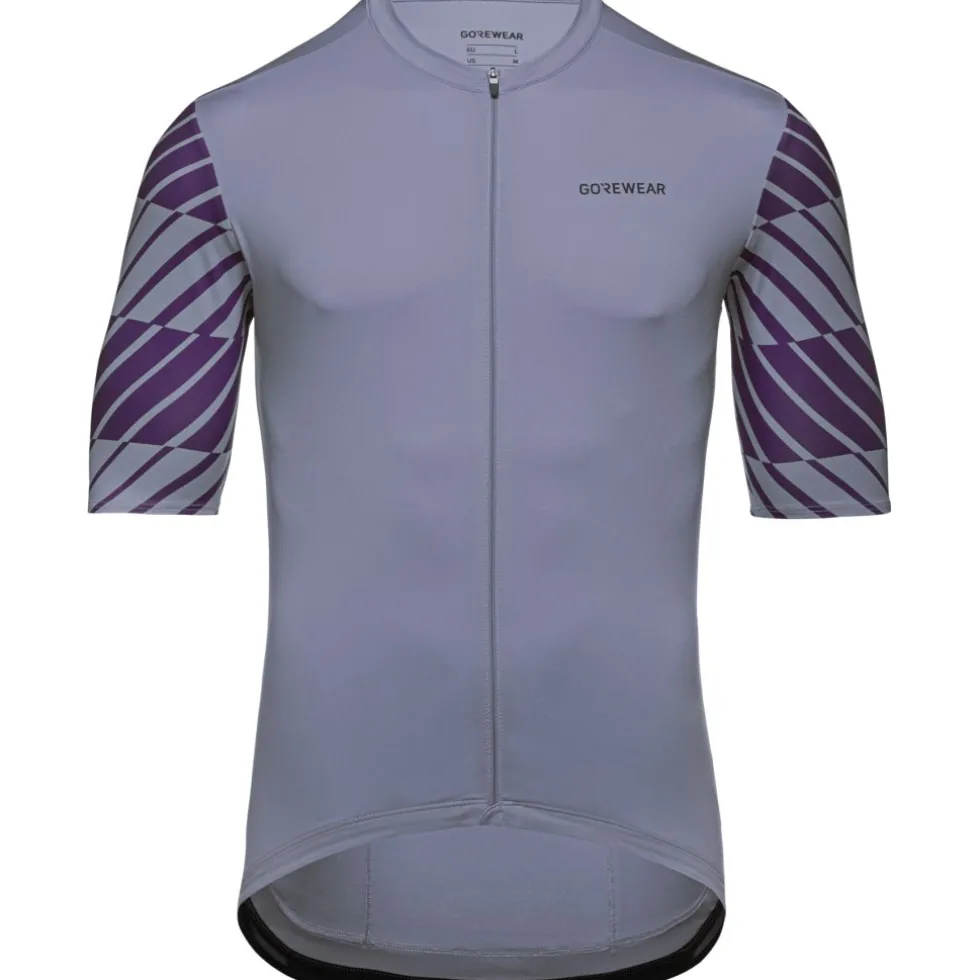 GOREWEAR Swiftride Optical Korte mouw shirt heren - amethyst grey / purple indigo DFDE
