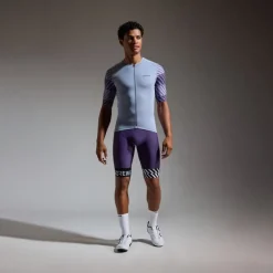 GOREWEAR Swiftride Optical Korte mouw shirt heren - amethyst grey / purple indigo DFDE