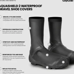 Overschoenen < GripGrab Aquahied 2 Waterdichte Grave Overchoenen - Zwart