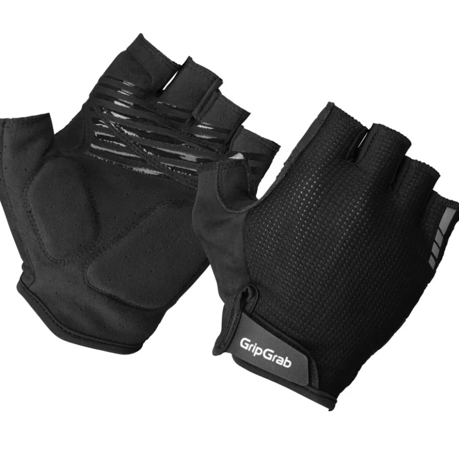 Wielerhandschoenen < GripGrab EXPR RC ax Padded Handchoenen et Korte Vinger - Zwart