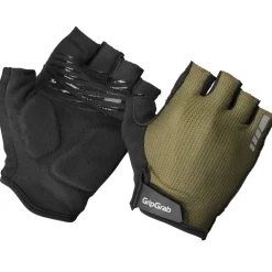 GripGrab EXPLR RC Max Padded Handschoenen met Korte Vingers - Olive Green