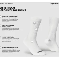 GripGrab FastStream Aero Fietssokken - Wit