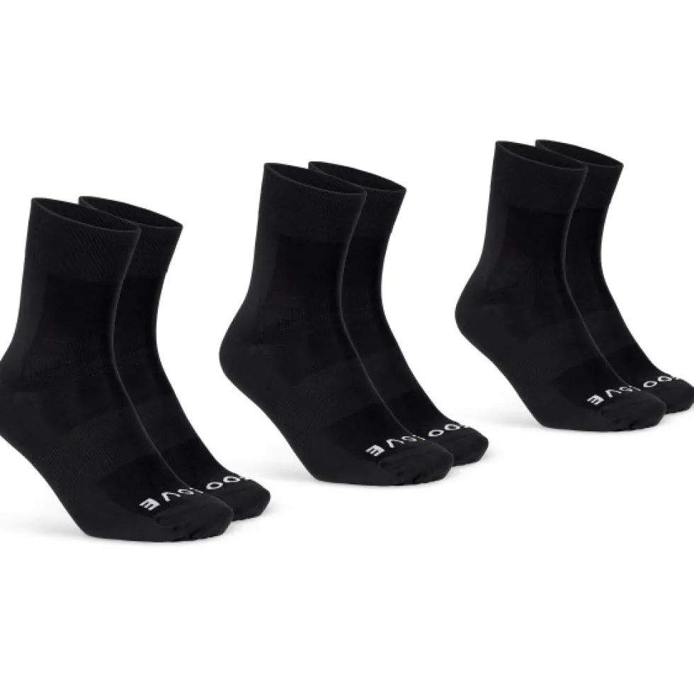 GripGrab Lightweight SL Sokken - Set van 3 - Zwart
