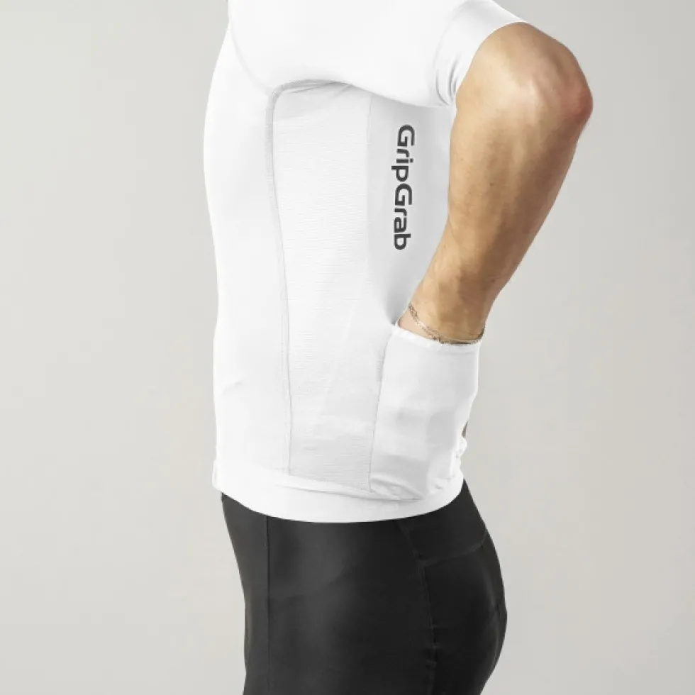 GripGrab PACR Fietsshirt met Korte Mouwen Heren - Wit