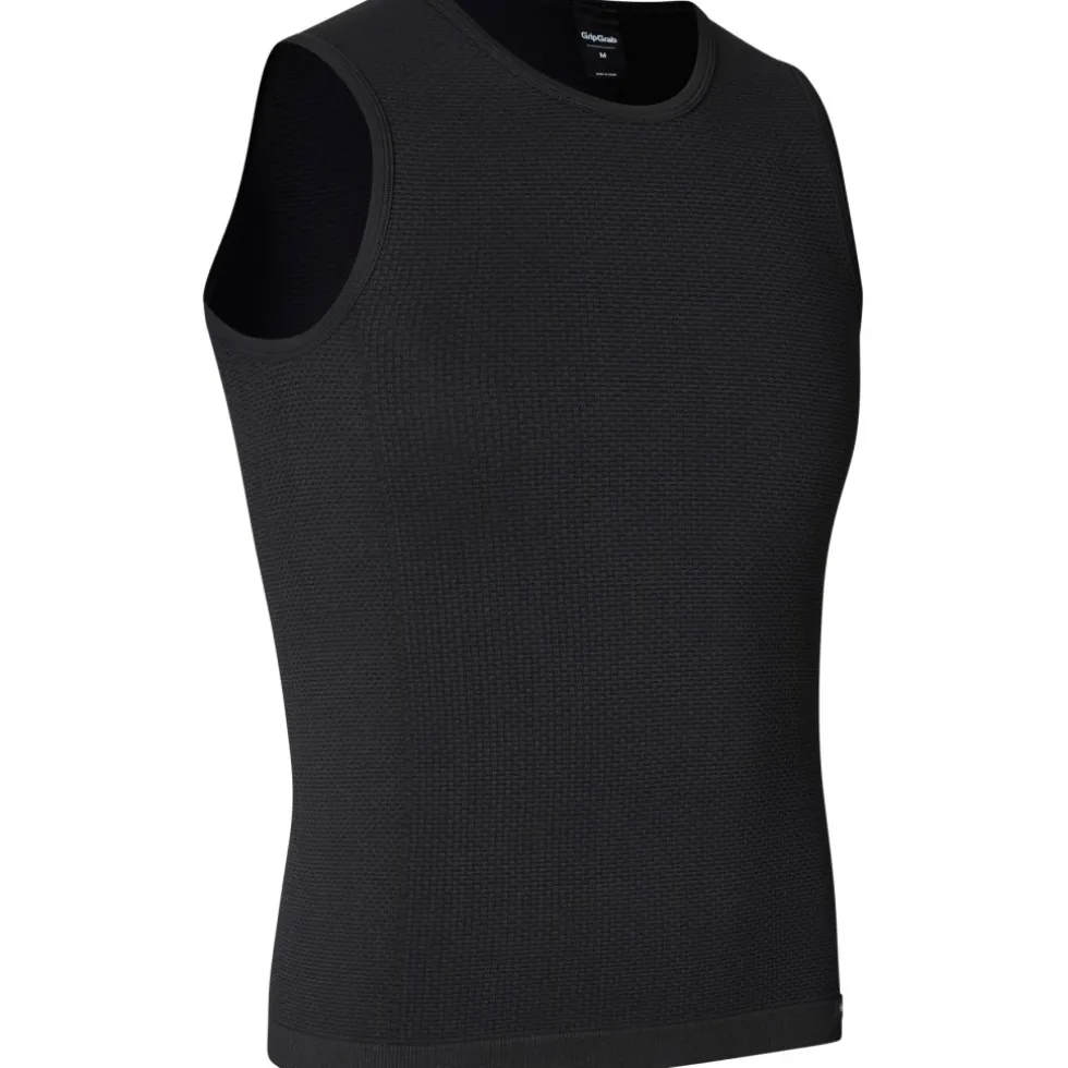 GripGrab PACR Spring-Autumn Seamless Zonder mouwen basislaag voor heren - Black