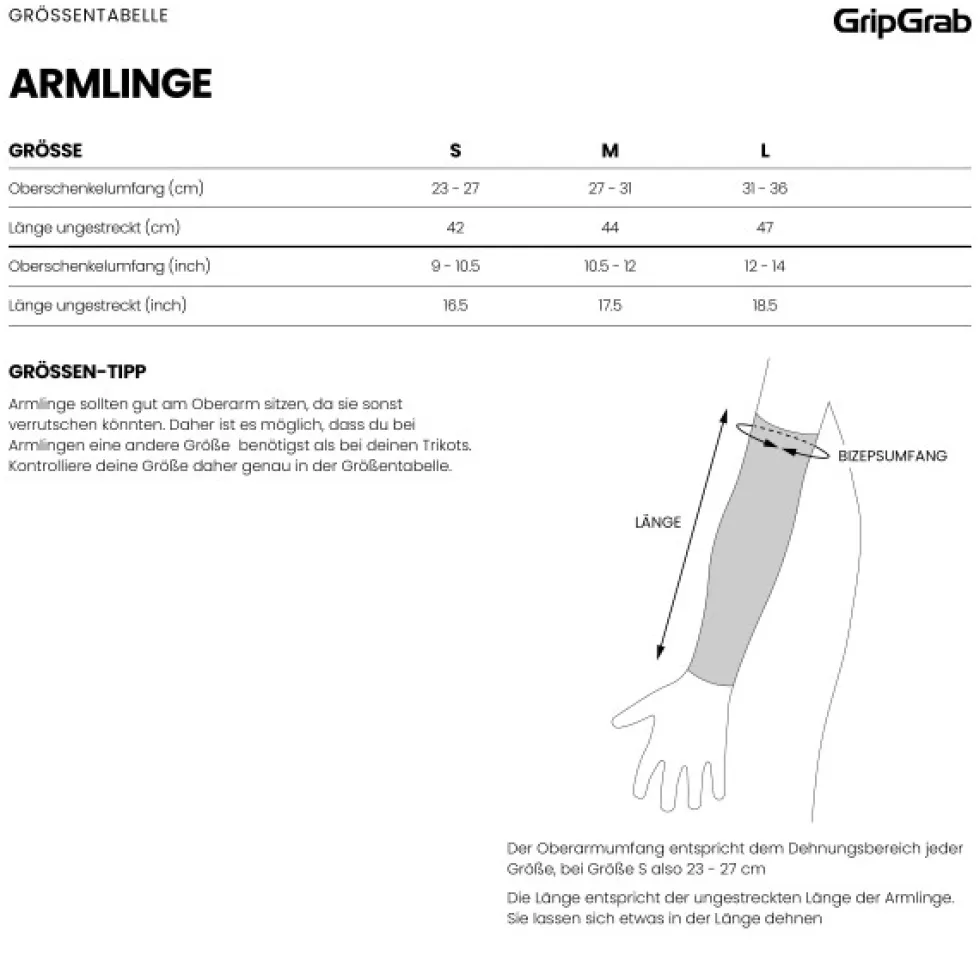 GripGrab PACR Thermo Armwarmers - Zwart