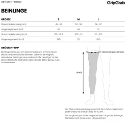 GripGrab PACR Thermo Beenwarmers - Zwart
