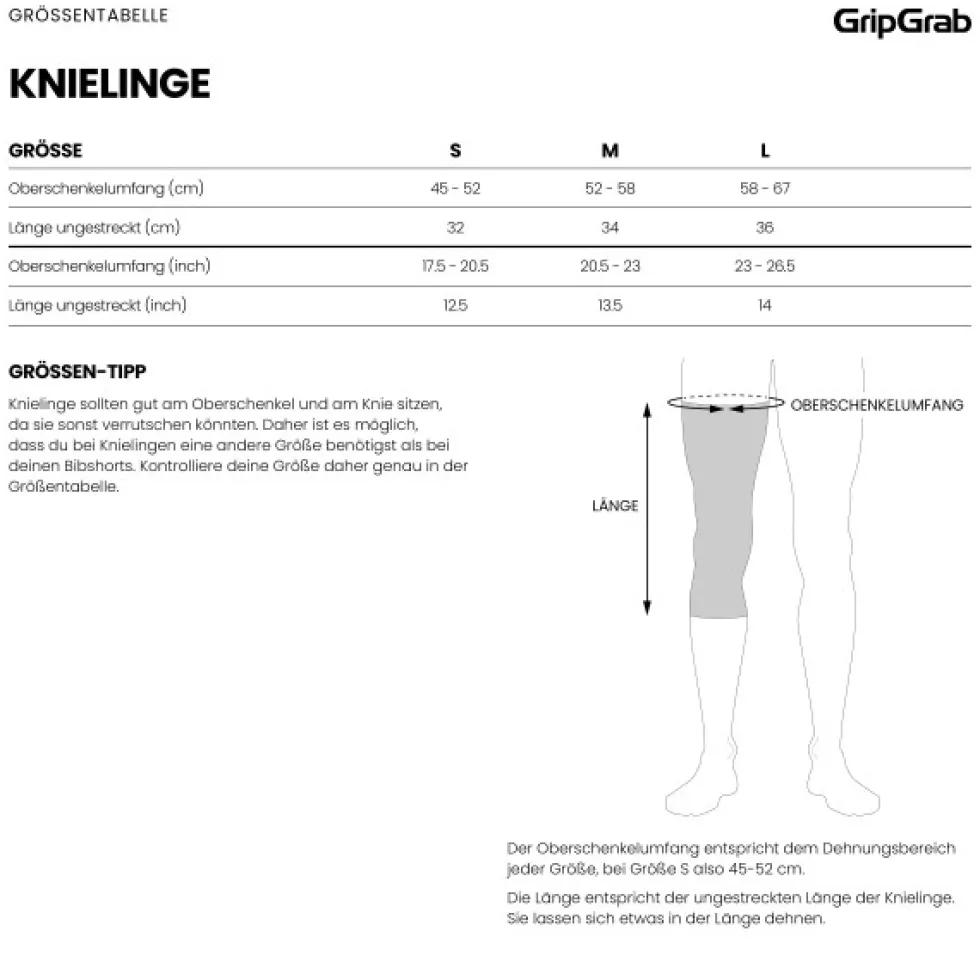 GripGrab PACR Thermo Kniewarmers - Zwart