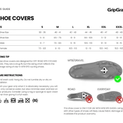 GripGrab PACR Waterproof Winter Gravel Overschoenen - Zwart