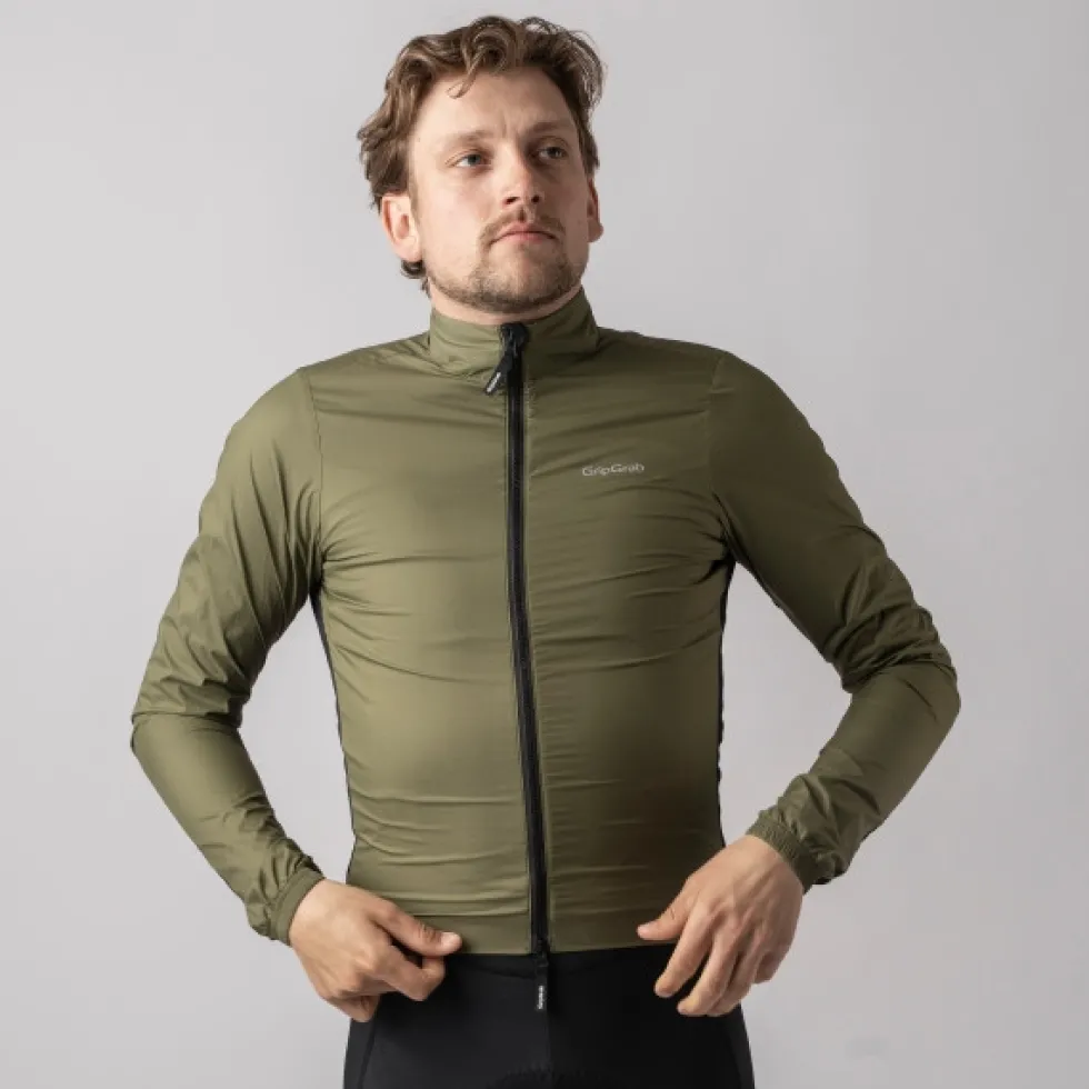 GripGrab PACR Winddicht Licht Jas Heren - Olive Green