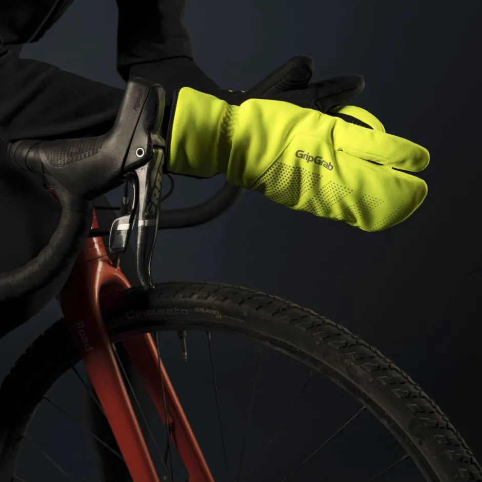 Winterhandschoenen < GripGrab RIDE Deep Winter obter Winddichte Handchoenen - Yeow hi-vi