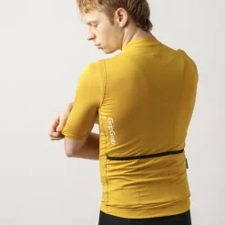 GripGrab RIDE Fietsshirt met Korte Mouwen Heren - Mustard Yellow