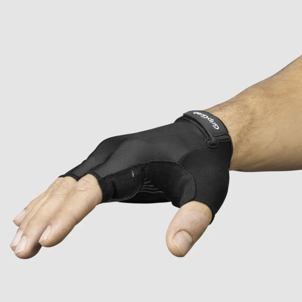 GripGrab RIDE RC Max Padded Handschoenen met Korte Finger - Zwart