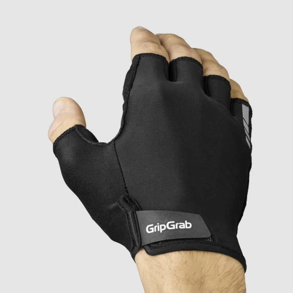 GripGrab RIDE RC Max Padded Handschoenen met Korte Finger - Zwart